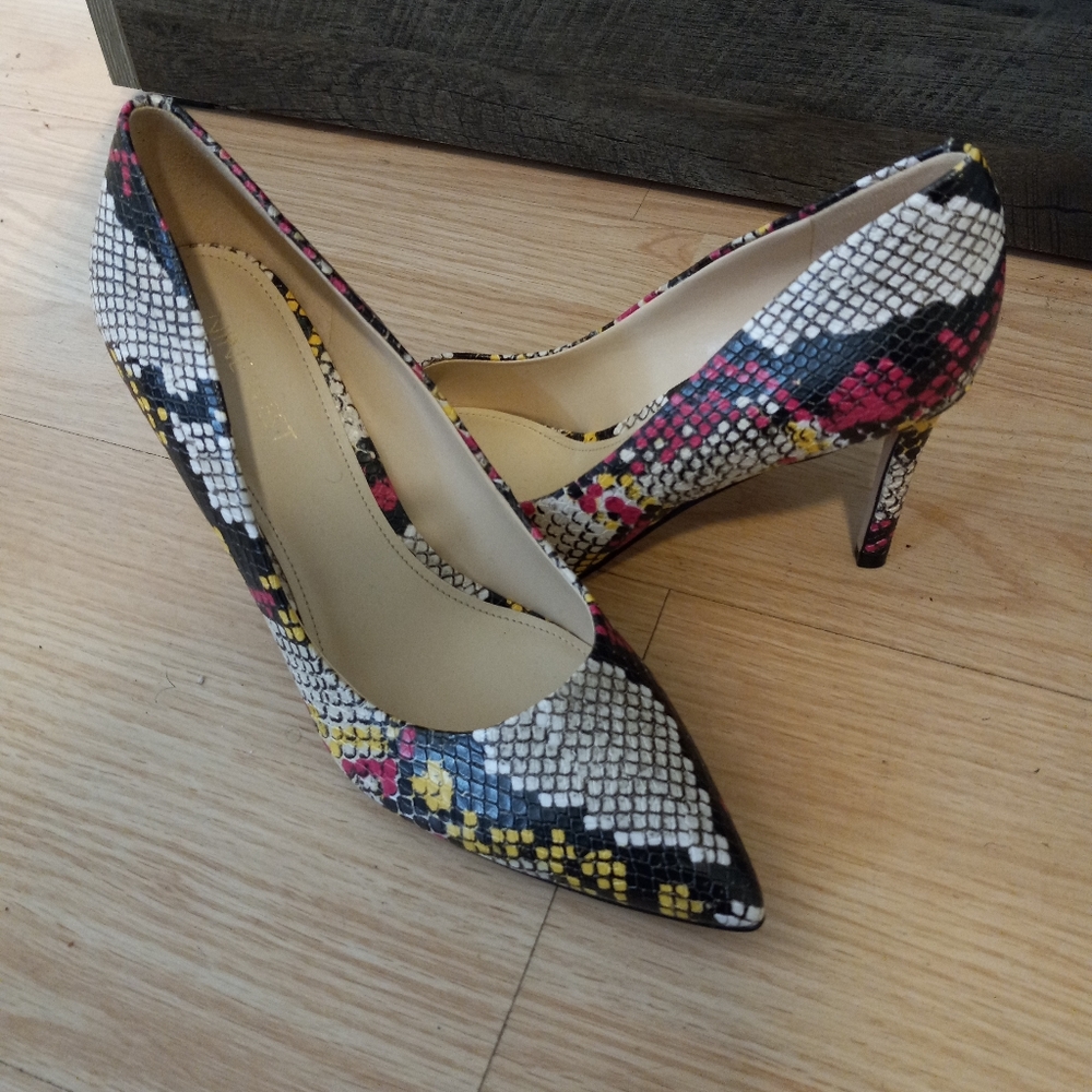 Nine West Multi Snakeskin Heels - Picture 3 of 3